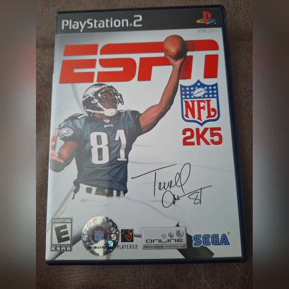 Playstation 2 ESPN NFL 2K5 Terrell Owens #81 Eagles PS2 - Picture 1 of 4
